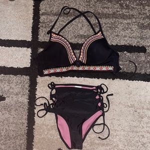 high wasted bottoms, tribal print top gently used